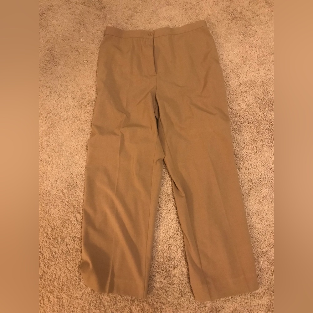 Womens High Waisted Brown Trousers
